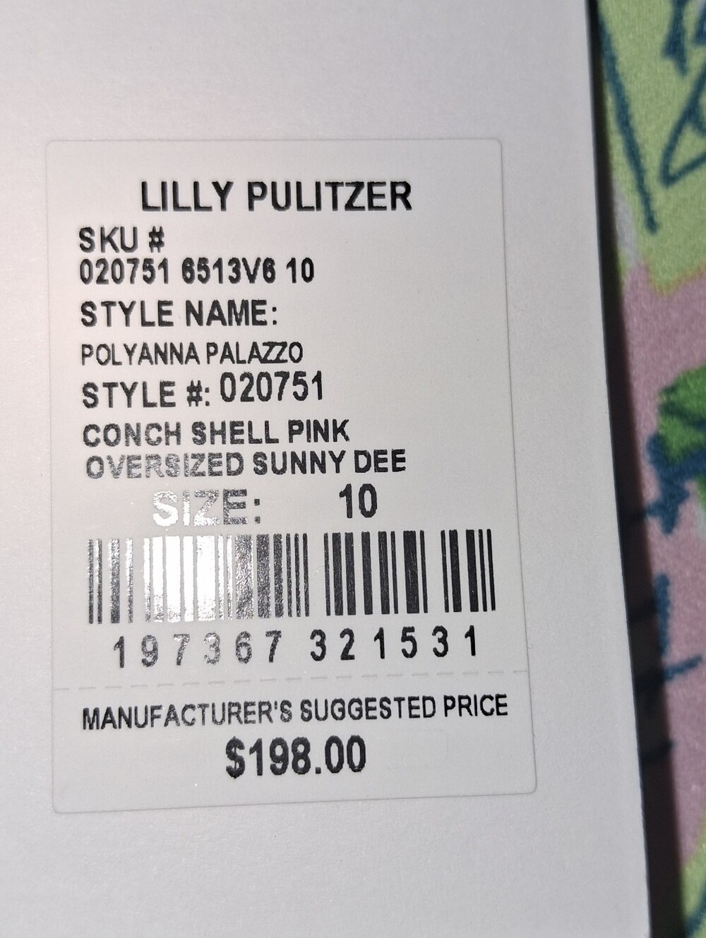 Lilly Pulitzer Sunny Dee Caroline Sleeveless Top & Polyanna Palazzo Set - Picture 15 of 15